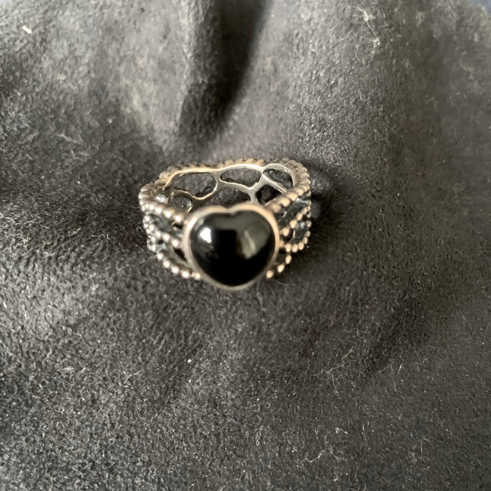 Retired Pandora black onyx ring